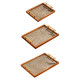 Wooden Tray Set 3 Pcs